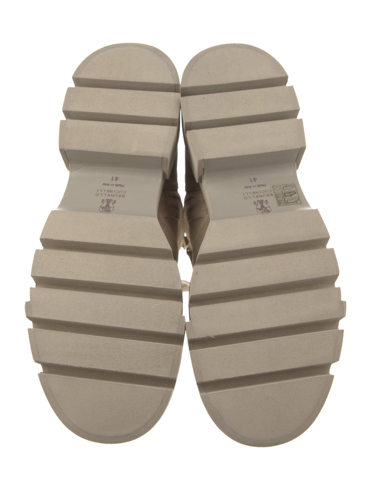 Brunello Cucinelli Suede Combat Boots